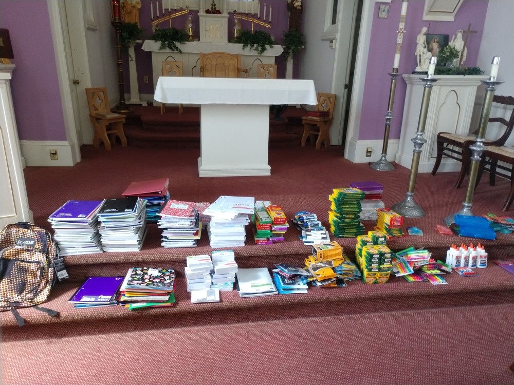 Mother of Sorrows Back to School Supplies Drive 